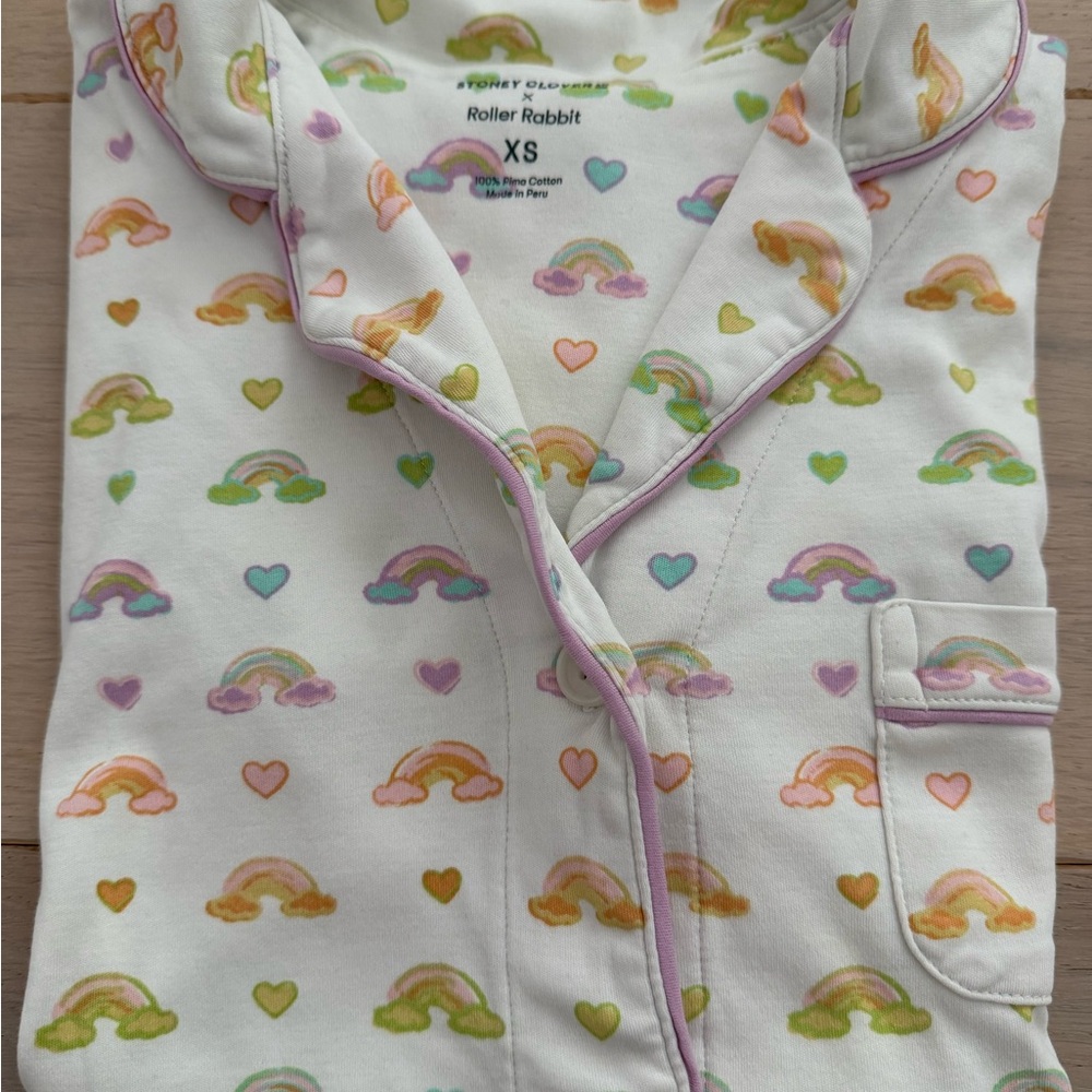 Roller Rabbit + Stoney Clover- PJ set size XS - Picture 3 of 4